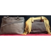 Image 2 : 2 Large Purses, Tween Fabric with Leather Bag and Leather Purse with Tassels 