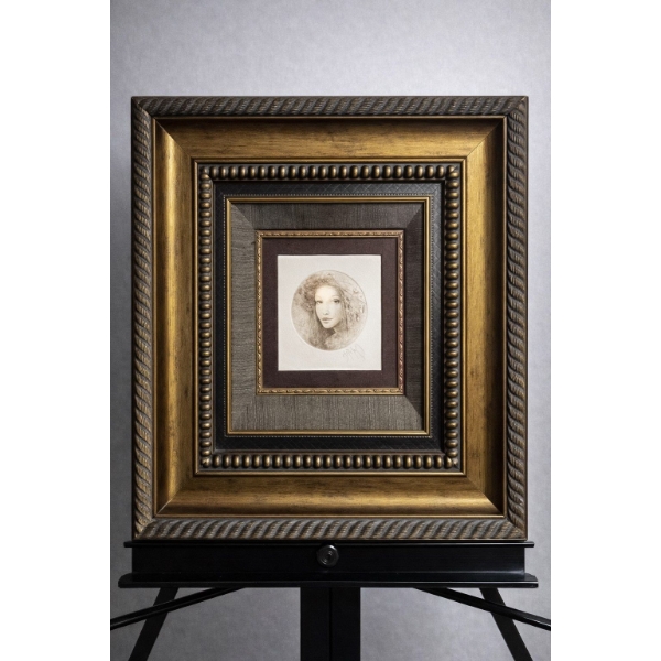 Csaba Markus Titled Abruzzia Dry Point Etching on paper Signed in Pencil lower right from the number