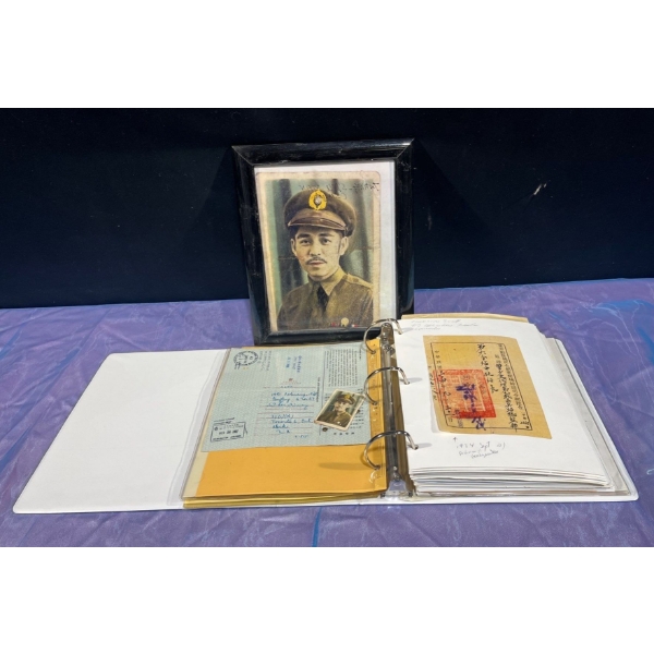Chiang Kai-shek Signature Seal to General Shiu-Man Tsang & Historical Document Collection