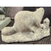 Image 5 : Wolf Original Beaver Sculpture and Concrete Garden Lion Statue