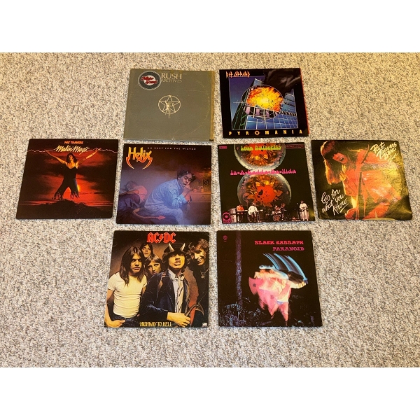Vintage Vinyl Collection - AC/DC RUSH Helix Black Sabbath Iron Butterfly Def Leppard 