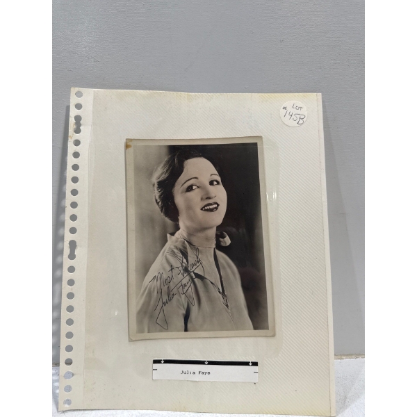 Julia Faye Autograph