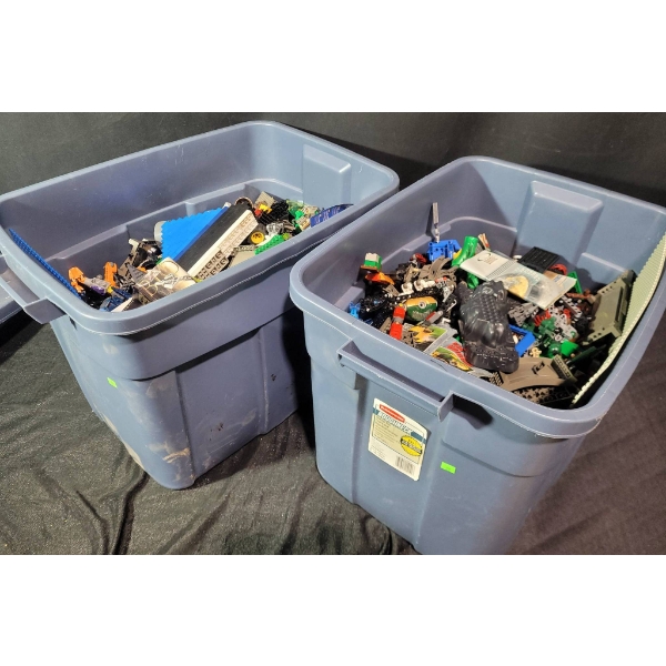 Two Large Tubs of Assorted LEGO Pieces and Sets