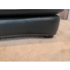 Image 5 : Classic Leather Three-Seat Dark Green Leather Sofa with Nailhead Trim