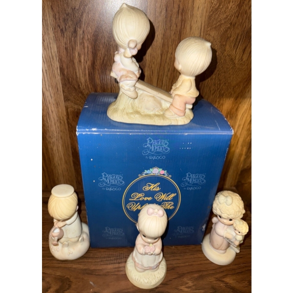 Precious Moments Porcelain Religious Figures At Play 3T