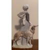 Image 2 : LLADRO Porcelain Lady & Canine Companion Out For A Stroll 17T