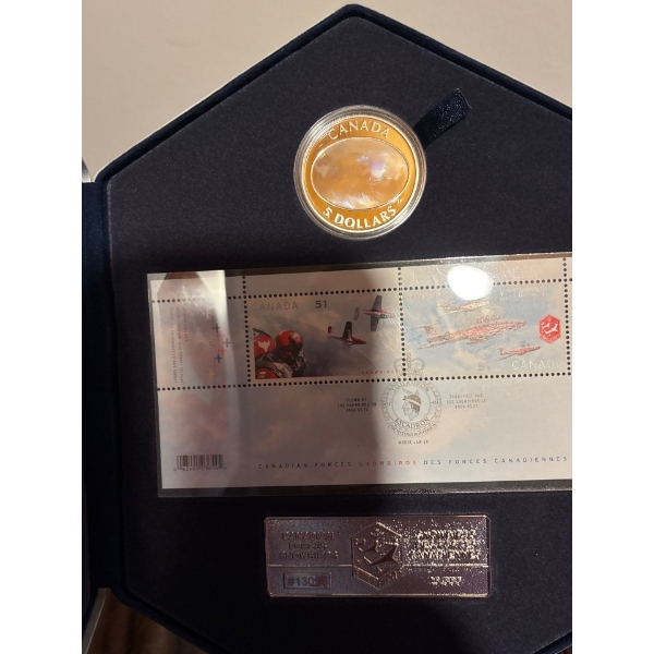 2006 $5 Silver Coin & Stamp Set - Canadian Forces Snowbirds