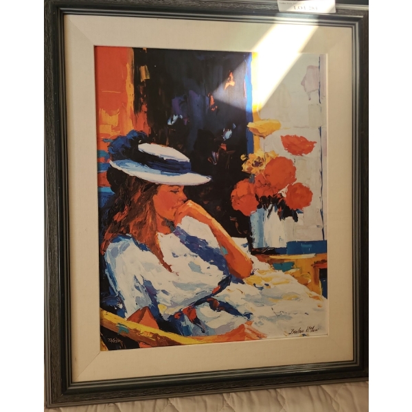 Contemplation from the Flora Suit by Barbara McCann Ltd Edition Print 73/250  22 1/2 w 27 h