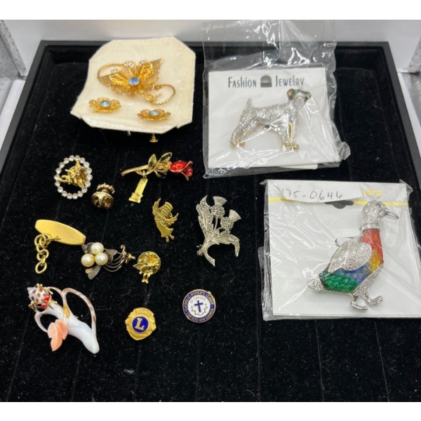 Collection of Brooches and Pins