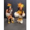 Image 1 : Two Collectible Handmade  Indigenous Dolls, With Real Fur Trim 