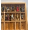 Image 3 : Collection of Star Wars Action Figures in a Wood Frame