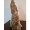 Image 3 : Soapstone Indigenous Sculpture w Eagle Head & Spiritual Faces. 9 1/2 w, 12 h, 4 1/2 d