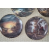 Image 4 : Decorative Plates w/ Outdoor Scenes 8" Diameter, Wall Hangers Included