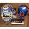 Image 1 : Columbus Blue Jackets Helmet, Smyth Figure, NHL Pins 