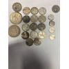 Image 1 : Collection of silver coins quarters and other various silver world coins 159.32 g