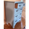Image 4 : Four-Drawer Wood Chest with Blue Painted Finish