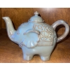 Image 3 : Cute Small Elephant Tea Pot w/Glass Elephant & Two Rare Vases