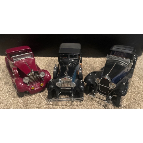 1938 Rolls Royce Phanton 3/ 1929 Rolls Royce Phantom 1/ 1930 Bugatti Royale Coupe NA Poleon