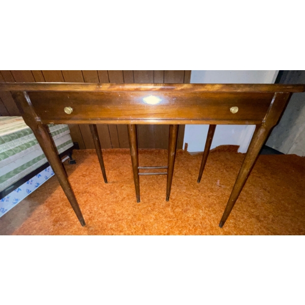 Antique Fold Out Table/Desk 33" x 17"d x 37" tall