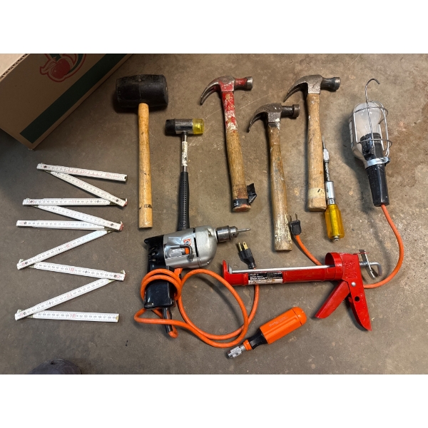 Scrap Tools with Hand Tools and Electrical Components