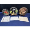 Image 1 : Set of Three Collectors Plates with original boxes and COA