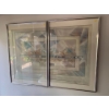 Image 1 : Set of 2 Lovely Art Prints - Illegible Signature; 27W, 39T Each 