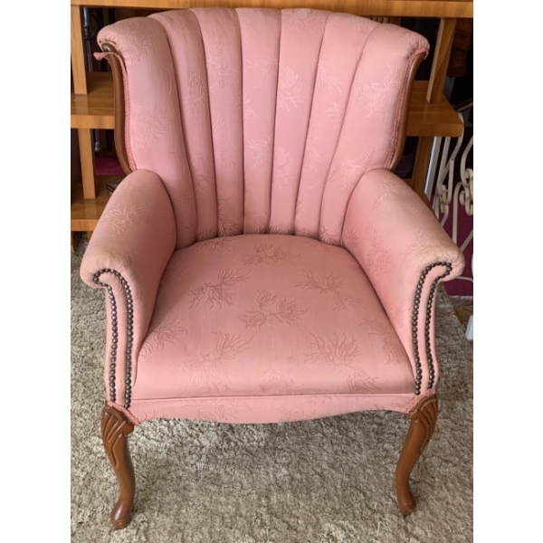 Claw Foot Wingback Accent Chair 28x32