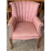 Image 1 : Claw Foot Wingback Accent Chair 28x32