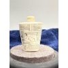 Erotic Scene Snuff Bottle with Spoon 2.5H