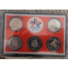 Image 2 : First Set Of Commonwealth 1978 Commemorative Medals Canadian Copper & Foreign Bank Notes