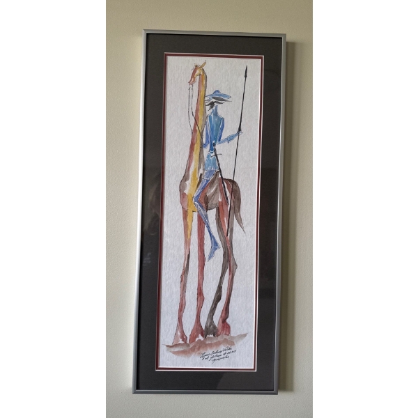 Lovely Warrior Art Piece Louis Valotes, 2020 (10x25) 