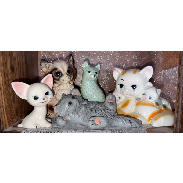 Ceramic Cat Figurines