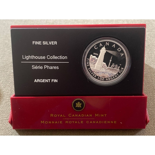 2005 Fine Silver $20 Canadian Coin From Lighthouse Collection, Gibraltar Point