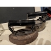Image 7 : Antique Black Board with Assorted Irons and Trivet
