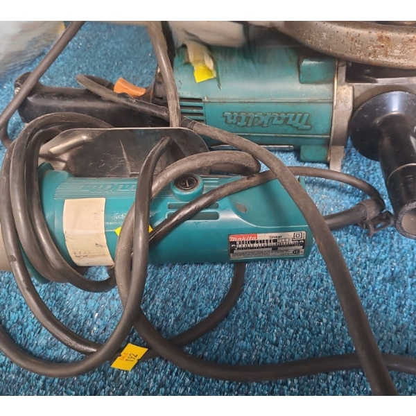 Makita Model JS1600 Electric Shear and Makita GA7910 Electric Grinder