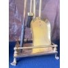 Image 6 : Cast Iron & Brass Fire Place Toolsets  & Holders X 2