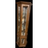 Image 1 : Corner Cabinet w/ Overhead Light (Glass Broken, see Damage in Pic) 26x17x63