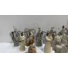 Image 4 : Ceramic Angels with Wire Wings, averaging 5H