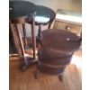 Plant Stand 11.5", 32.5 T, Table 18", 25.5 T,  Palm 12 W, 10 D, 28 T, 3 Shelf 15 W, 10 D, 29 T