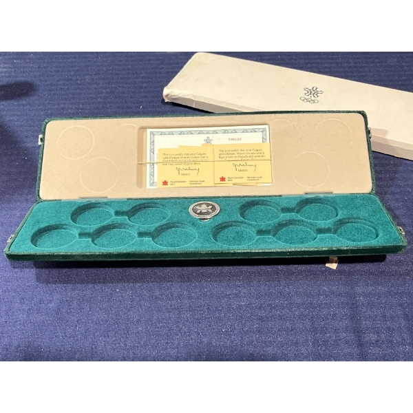 Empty Case for the Calgary Olympic Silver Coins