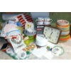 Image 1 : Collection Of Home & Kitchen Utensils- Sieko Wall Clock, Brand New Coffee Pot, Dishes, Doileys ,Kett