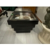 Image 2 : Set of 2Wood and Glass Display End Tables 20Hx26Wx22L Contents NOT Included