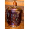 Image 2 : Indiana Carnival Glass Harvest Grape Cannister Jar - Contemporary Carnival Glass
