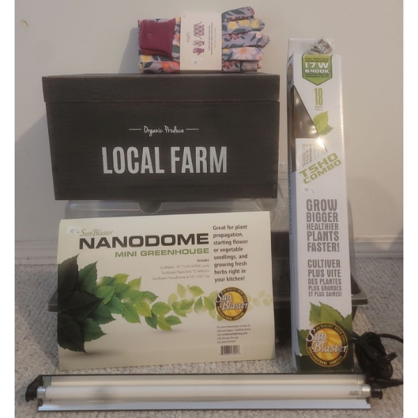 Nanodome Mini GreenHouse w/ Floral Gardening Gloves & More