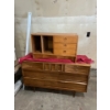 Image 1 : Art Deco Teak Hand Made Dresser With A Small Storage Shelf L52 H31 W18 