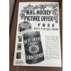 Image 2 : NHL Memorabilia Lot with Bee Hive Offer, Nels Stewart Print, and O'Keefe's Ad