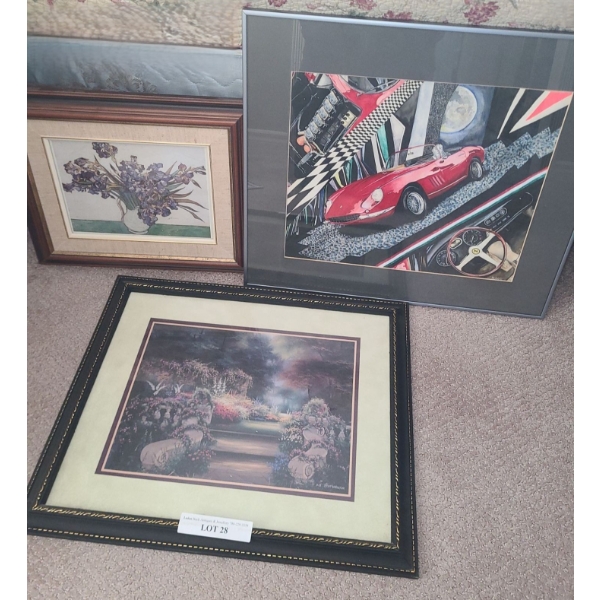 Assorted Wall Decor, Garden Picture 22 1/2 w 19 h