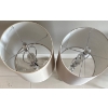 Image 2 : Safavieh Lighting Collection- Victoria Crystal Ball Table Lamps w/Clear Base & Drum Shade