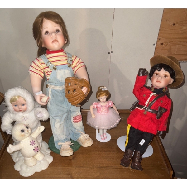 Collectible Doll Assortment - RCMP Ballerina Snow Baby & Softball Star 18T
