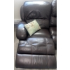 Image 4 : Two Seater Leon's Brown Leather Reclining Loveseat w/Cushions 67"w x 44"d x 37"tall
